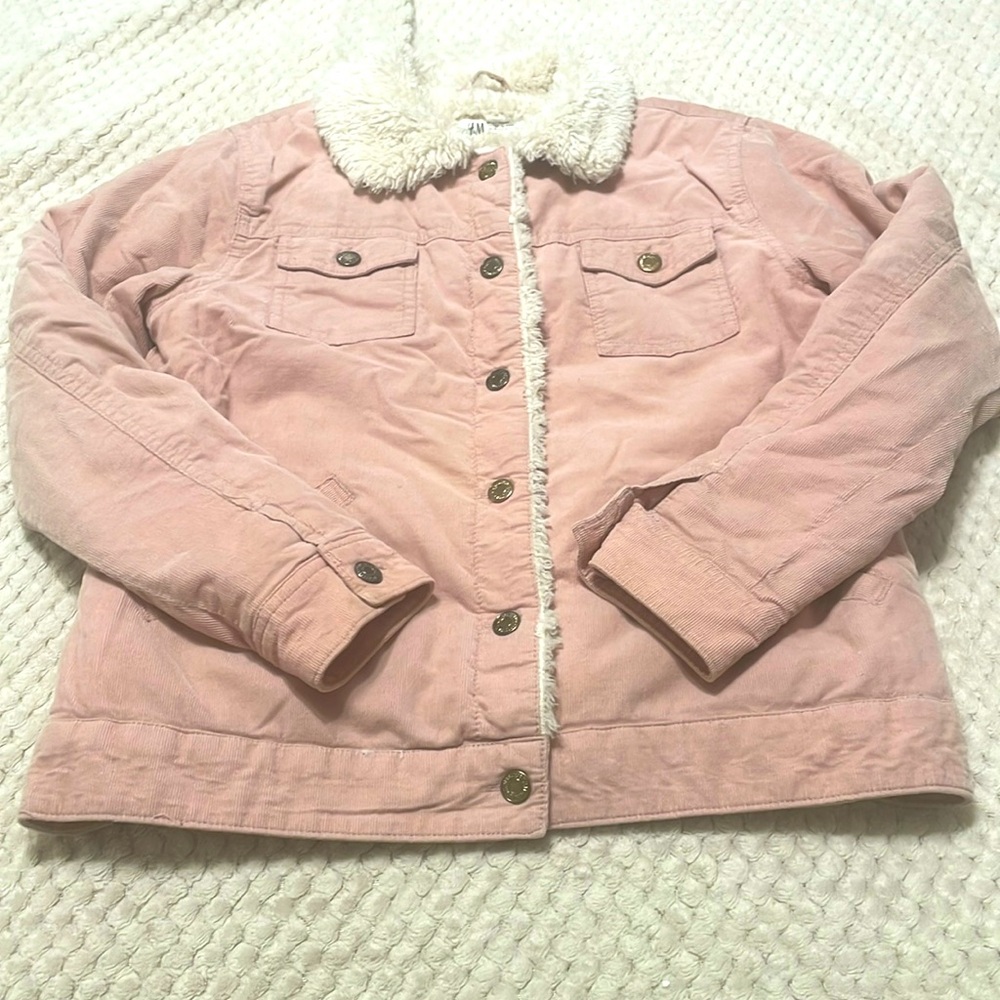 Youth Fleece Sherpa Lined Corduroy Trucker Jacket